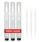 URGINO 3-pack cuticle oil pens in display pack view, easy to refill and carry.