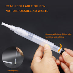 URGINO cuticle oil pen cap closed, leak-proof top secured.
