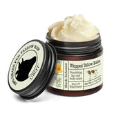 URQT beef tallow skin jar close-up showing rich texture for deep hydration.