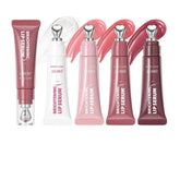 URQT siero labial iluminador cristal rosa, hidratación duradera.