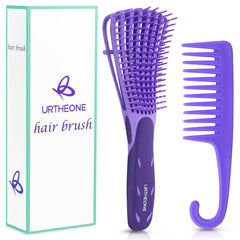 URTHEONE detangling brush for wet and dry hair, smoothing knots.