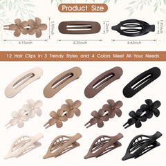 USDNICE duckbill barrettes show stylish three-style options for quick updos and secure holds.