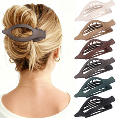 USDNICE flat oval hair clips deliver secure daily hold.