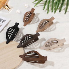 USDNICE brown oval clip—strong grip that stays in place during activity.