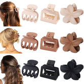 USDNICE pink square claw clip for secure all-day styling.