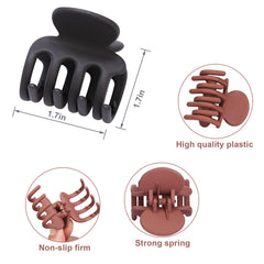 USDNICE matte finish small claw clip offers lightweight daily comfort.