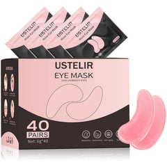 USTELIR parches oculares rosas: 40 pares para hidratar la zona ocular