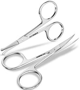 Utopia Care eyebrow scissors curved tip for precise shaping without pulling