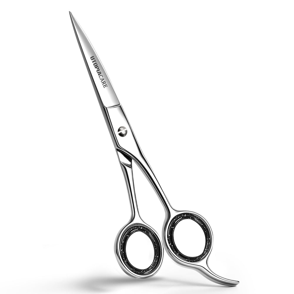 Utopia Care hair scissors 6.5-inch blade close-up for precise trimming