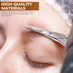 Utopia Care eyelash and cuticle scissors for delicate edge work.