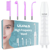 UUPAS high-frequency wand with four tubes for versatile facial care