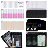 Uyolaxed disposable nail kit contents arranged for quick at-home manicure prep