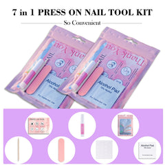 Uyolaxed mini nail file included for quick shaping during client visits