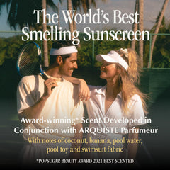 Vacation Classic Sunscreen Spray SPF 30 transparent finish on skin.