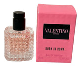 Valentino Born In Roma EDP mini bottle for travel touch-ups.