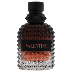 Valentino Uomo Born In Roma Coral Fantasy bottle angled shot, elegant statement fragrance.