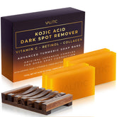 Valitic Kojic Acid soap bar lather close-up for gentle daily cleansing.