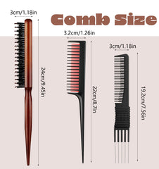 ValueBargain steel pintail helps precise parting for at-home styling.
