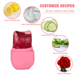 Conjunto VANALIA para cuidado facial diario, diseño rosado elegante.
