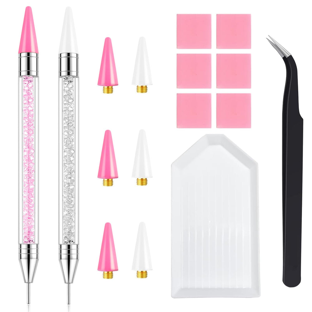 VANALIA Rhinestone Picker Tool dual-tip enables precise dotting and placement for nail art.