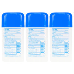Vanicream dry-formula swipe image shows non-sticky finish after application.