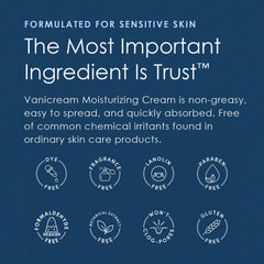 Vanicream Crema Hidratante para piel sensible, ideal tras irritaciones leves.