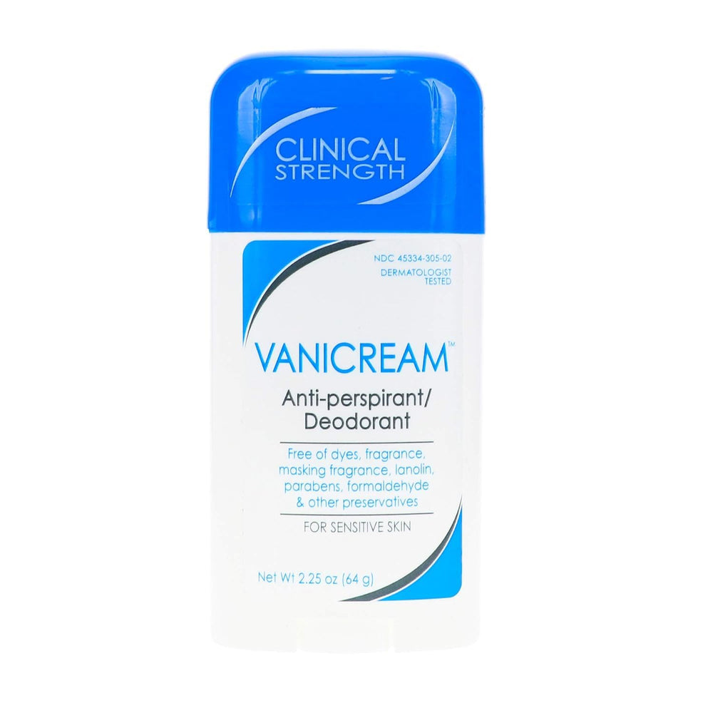 Vanicream desodorante en botella muestra protección diaria sin irritación.