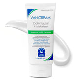 Vanicream hidratante facial diario en botella para piel sensible.