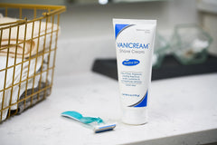 Vanicream Shave Cream fragrance-free formula reduces irritation.