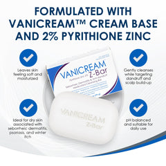 Vanicream Z Bar uso facial, cuidado suave para piel delicada.