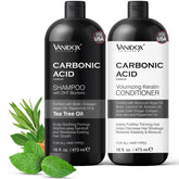 Vanidox carbonic acid shampoo bottle front showing cleansing and scalp care