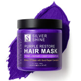 Vanidox mascarilla brillos plata, envase visible para cabello plateado