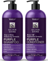 VANIDOX purple shampoo bottle neutralizes brassiness while preserving cool silver tones.