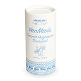 Vanman’s desodorante coco magnesio barra – empaque elegante para uso diario.
