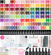 VANREESA gel nail kit with vibrant polish bottles for at-home salon results.