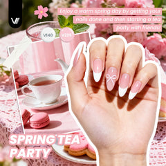 VANREESA almond nail tips available in 12 sizes for secure fits.