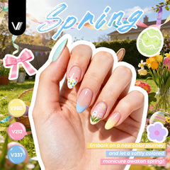 VANREESA base coat and four top coats for long-lasting shine.