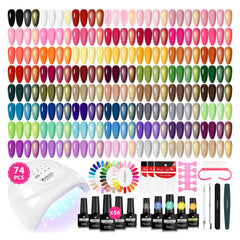 VANREESA gel nail polish kit with lamp and tools for at-home salon results