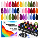 Vanreesa gel nail polish set with 21 colors for versatile manicures