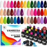 VANREESA gel nail polish set with 21 colors for versatile at-home manicures