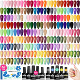 VANREESA set gel esmaltes 55 colores para manicuras vibrantes en casa.
