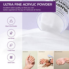 VANSISOS líquido acrílico 75ml color claro y adherencia óptima