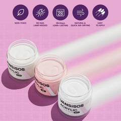 VANSISOS nail drill with six bits offers precise speed control for efficient shaping.