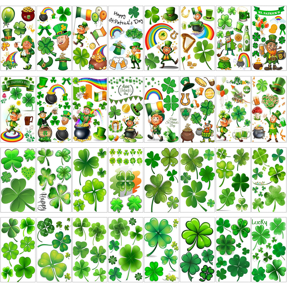 Tatuajes VANTATY San Patricio: 32 hojas para estilizar fiestas con tréboles.