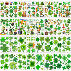 Tatuajes VANTATY San Patricio: 32 hojas para estilizar fiestas con tréboles.