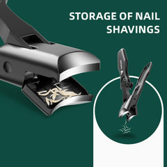 VANWIN safety-lock nail clippers keep nails contained during trimming.