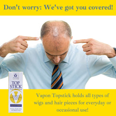 Waterproof and hypoallergenic Vapon Topstick keeps hairpieces in place.