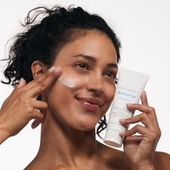 VASANTI Exfoliating Face Wash texture closeup highlights gentle exfoliation