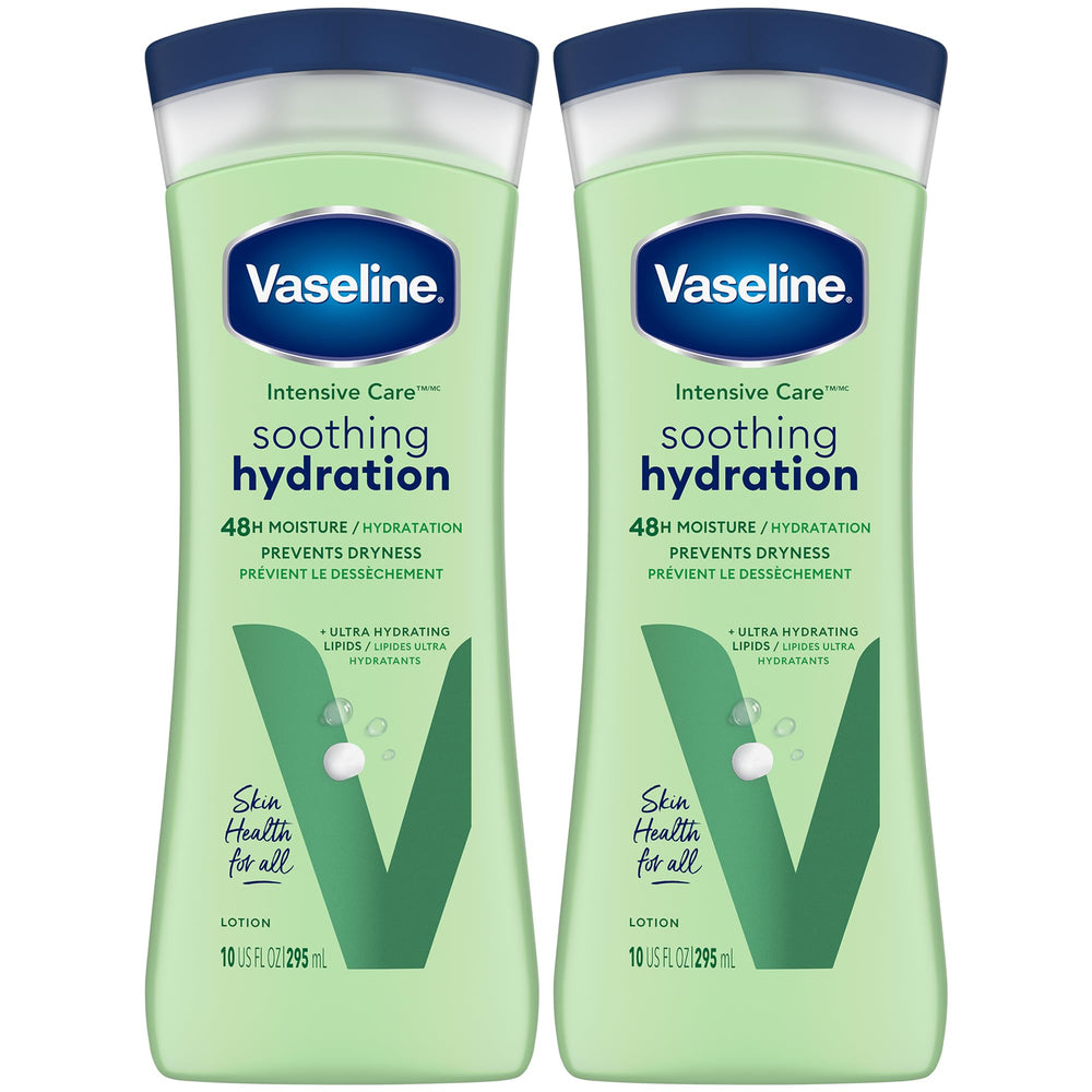 Vaseline Aloe hidratación intensiva para manos y cuerpo, suaviza la piel.