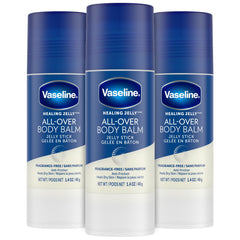 Bálsamo en barra de Vaseline, paquete de 3 unidades, hidratación práctica para la piel.